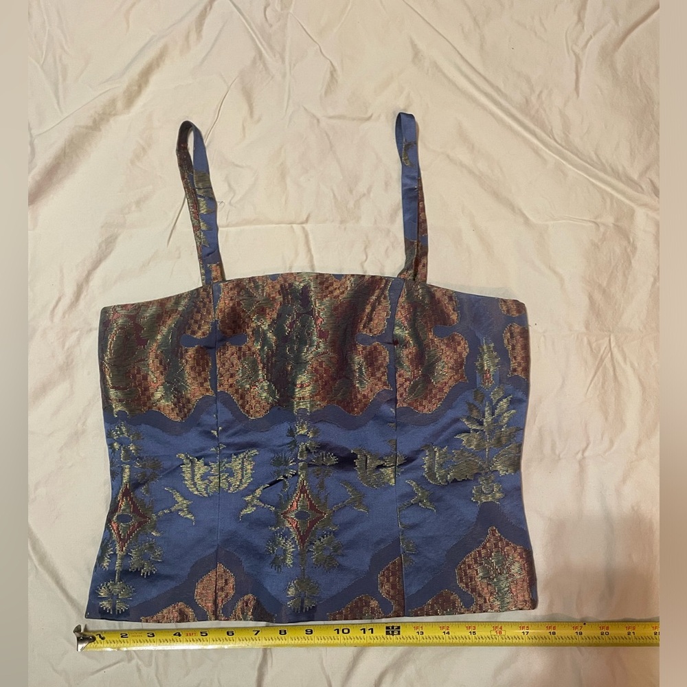 Stacy Adams Multicolor Patterned Fabric Top